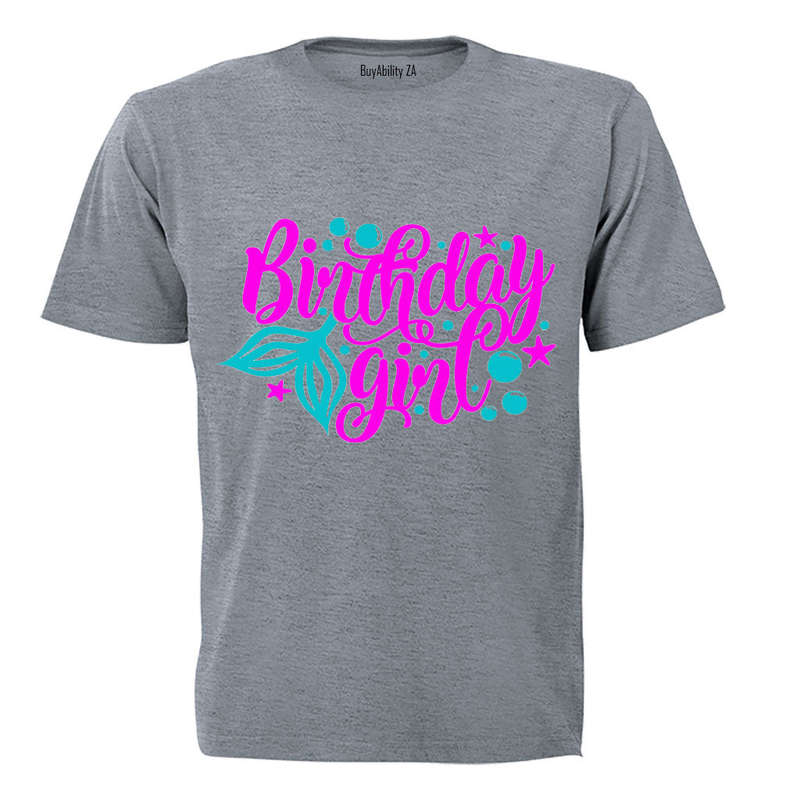 Mermaid Birthday Girl - Kids T-Shirt