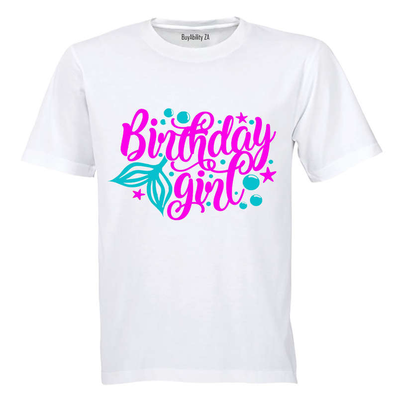 Mermaid Birthday Girl - Kids T-Shirt