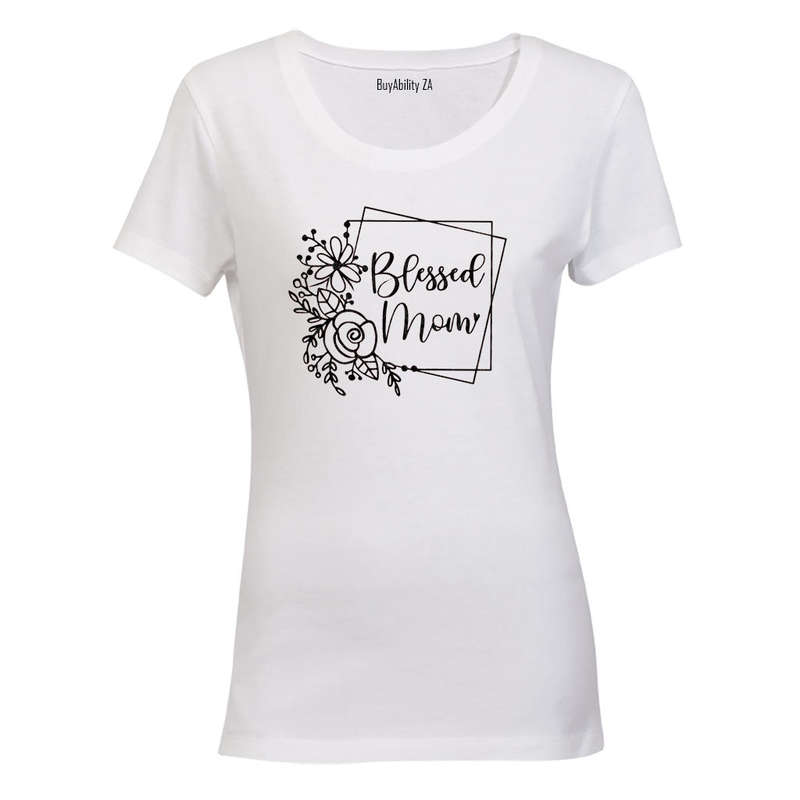 Blessed Mom - Square - Ladies - T-Shirt