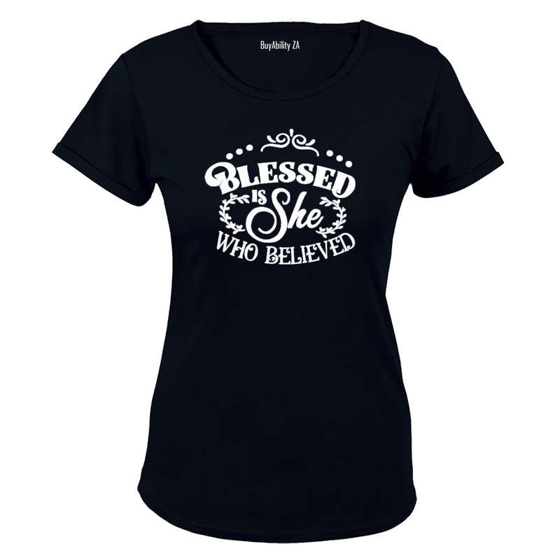 Blessed is She who Believed - Ladies - T-Shirt