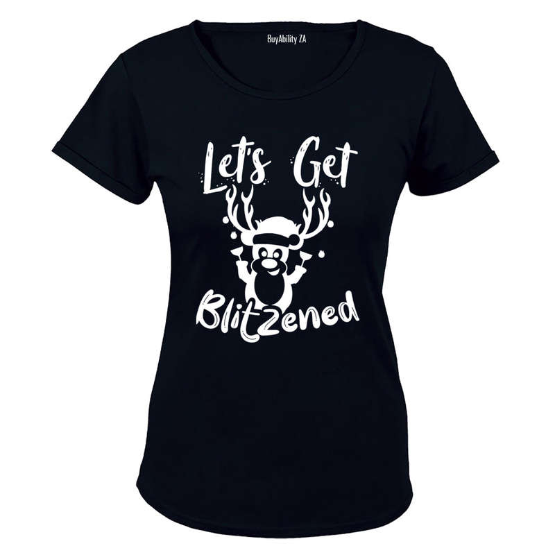 Blitzened - Christmas - Ladies - T-Shirt