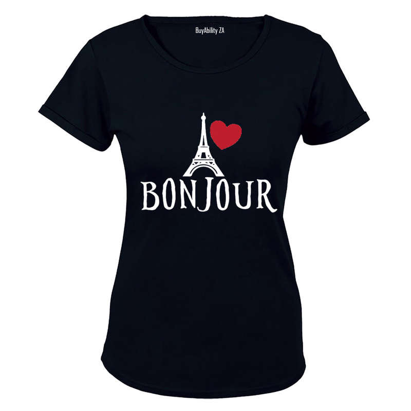 Bonjour - Eiffel Tower - Ladies - T-Shirt