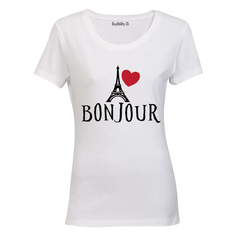 Bonjour - Eiffel Tower - Ladies - T-Shirt