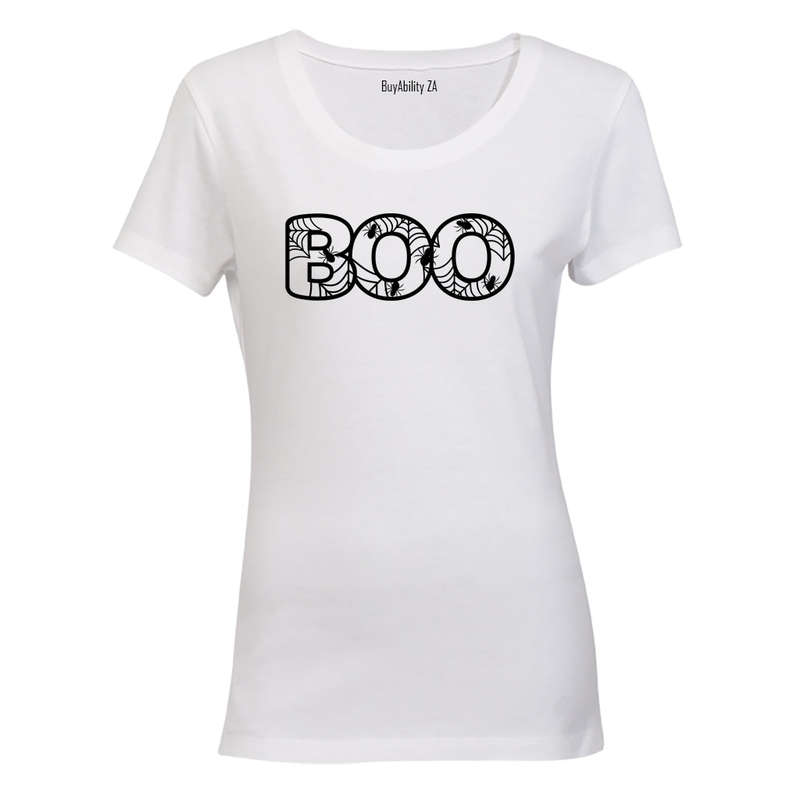 BOO Halloween Spiders - Ladies - T-Shirt