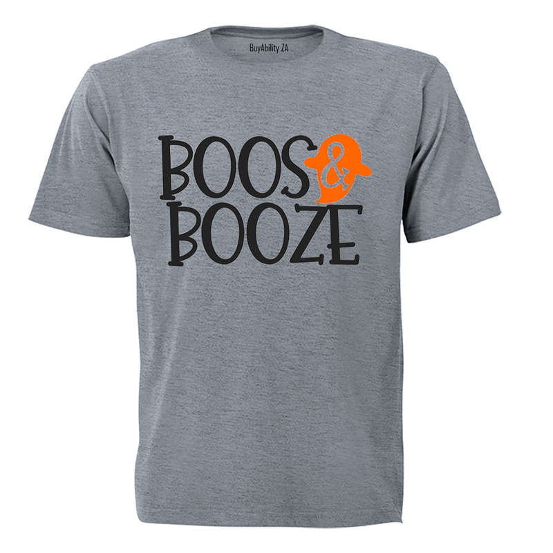 Boos and Booze - Halloween - Adults - T-Shirt