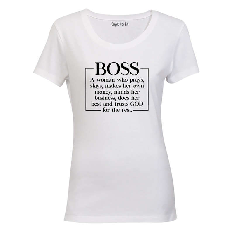 Boss Woman Definition - Ladies - T-Shirt