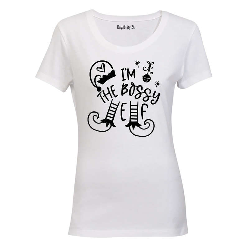 The Bossy Elf - Christmas - Ladies - T-Shirt