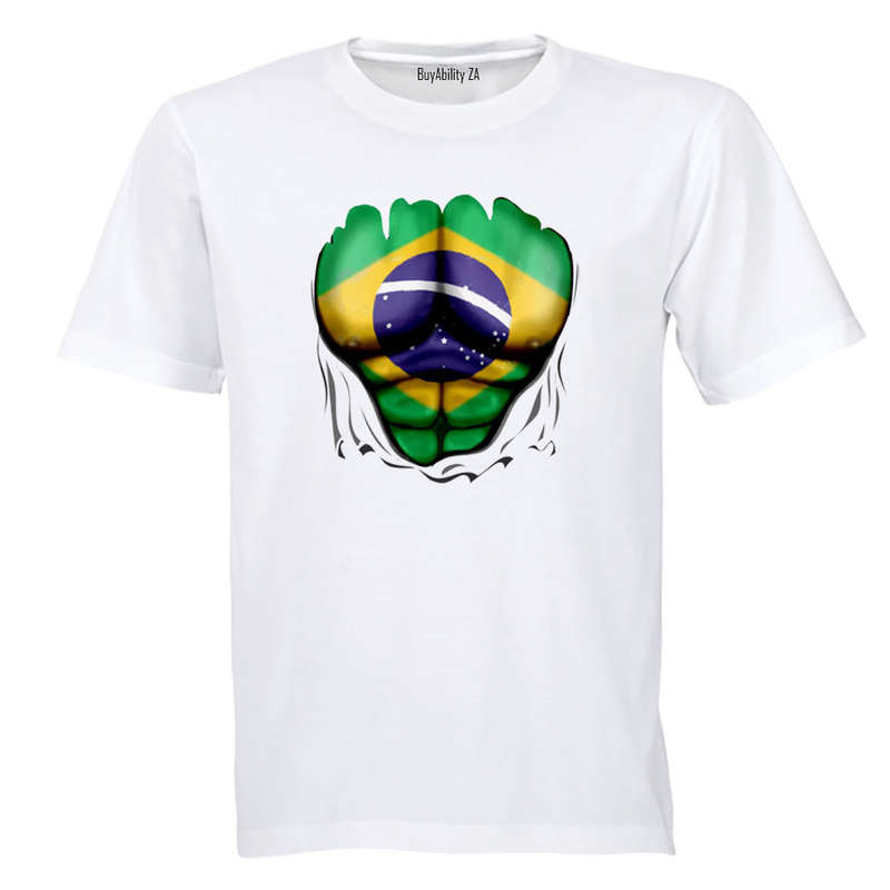Brazil Ripped Shirt Effect - Kids T-Shirt