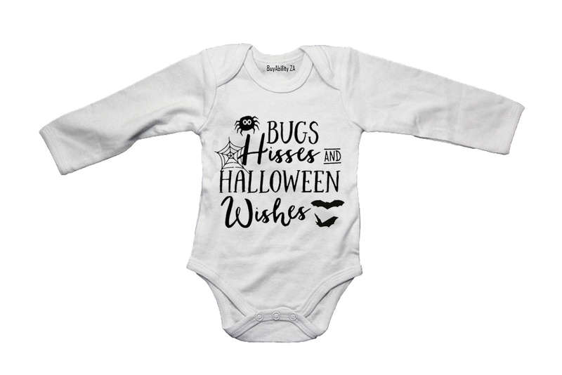 Bugs, Hisses, Halloween Wishes - Baby Grow