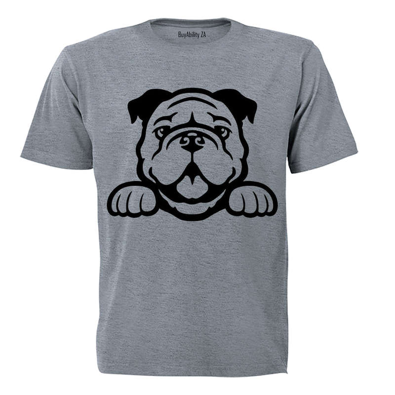 Bulldog Peeking - Kids T-Shirt