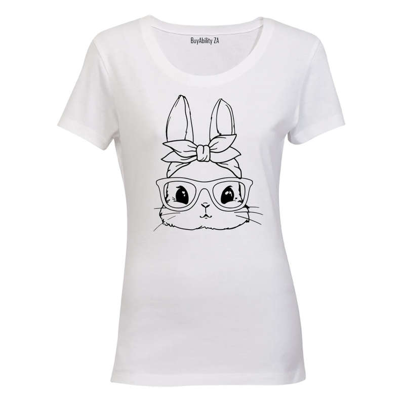 Bunny Glasses - Easter - Ladies - T-Shirt