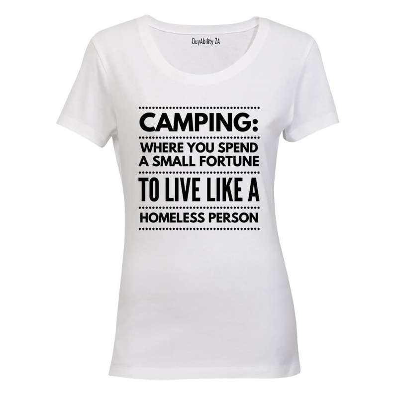Camping - Small Fortune - Ladies - T-Shirt