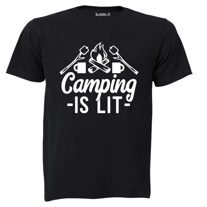 Camping is Lit - Kids T-Shirt