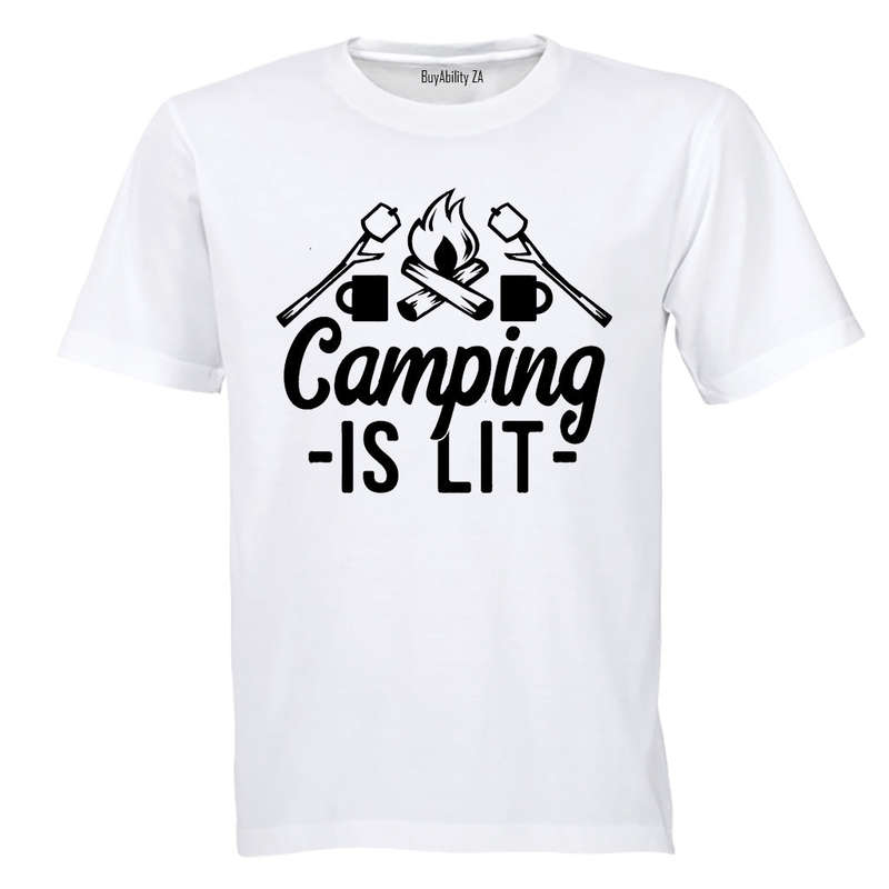 Camping is Lit - Kids T-Shirt