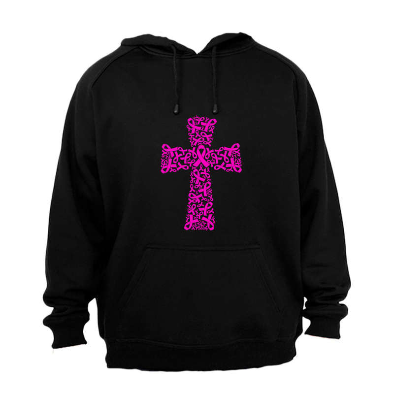 Cancer Ribbon Cross - Hoodie