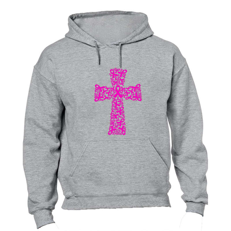 Cancer Ribbon Cross - Hoodie