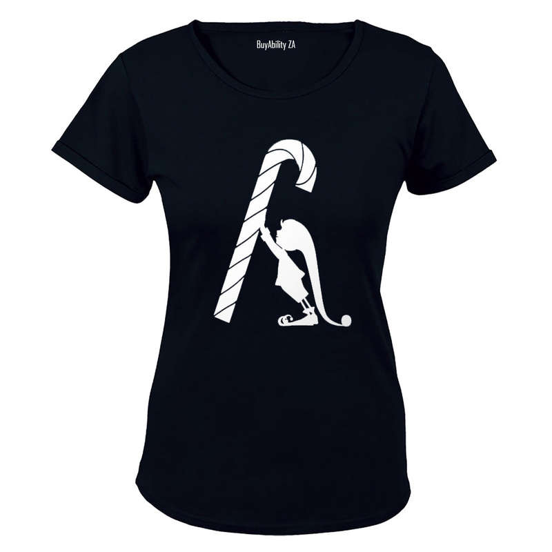 Candy Cane Elf - Ladies - T-Shirt