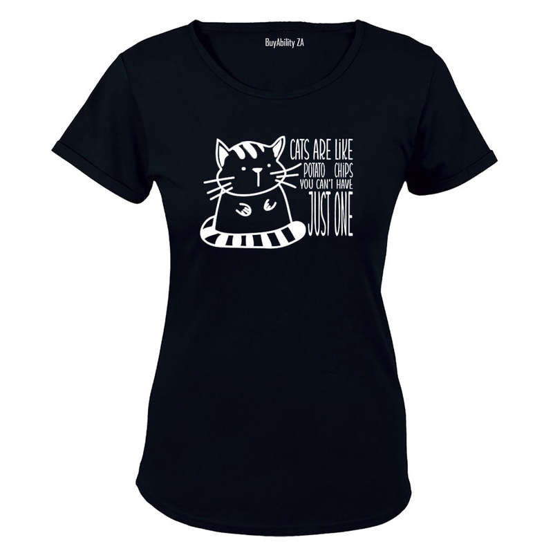 Cats Are Like Potato Chips - Ladies - T-Shirt