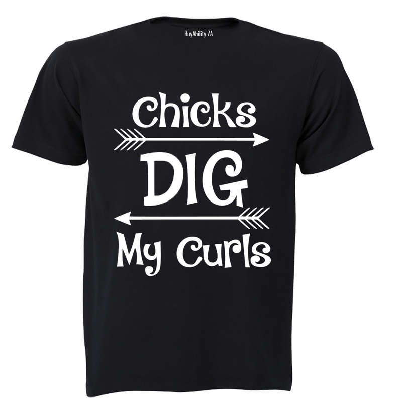Chicks Dig My Curls - Kids T-Shirt