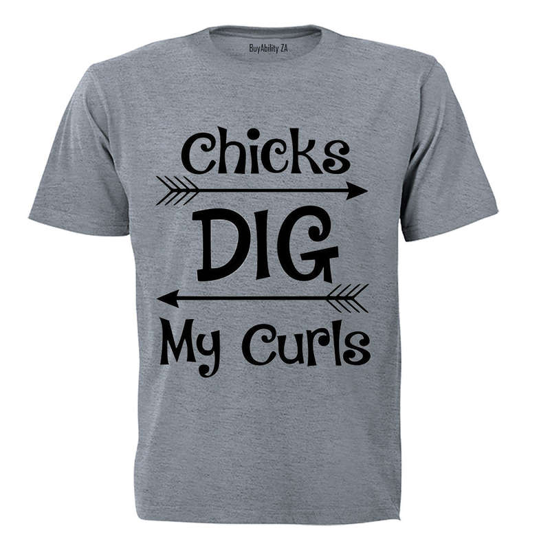 Chicks Dig My Curls - Kids T-Shirt