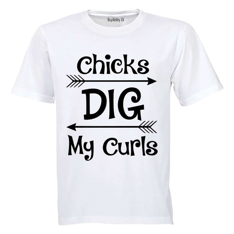 Chicks Dig My Curls - Kids T-Shirt