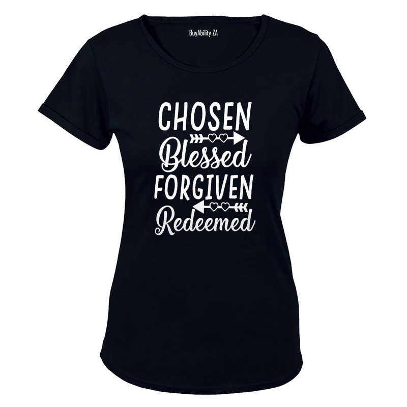 Chosen - Blessed - Forgiven - Ladies - T-Shirt