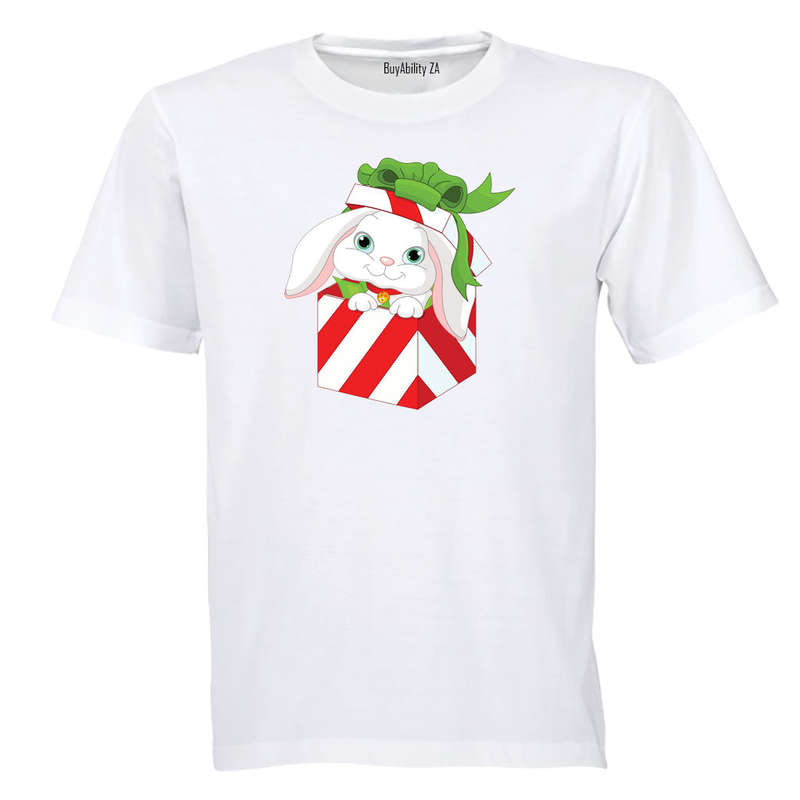 Christmas Bunny Gift - Kids T-Shirt