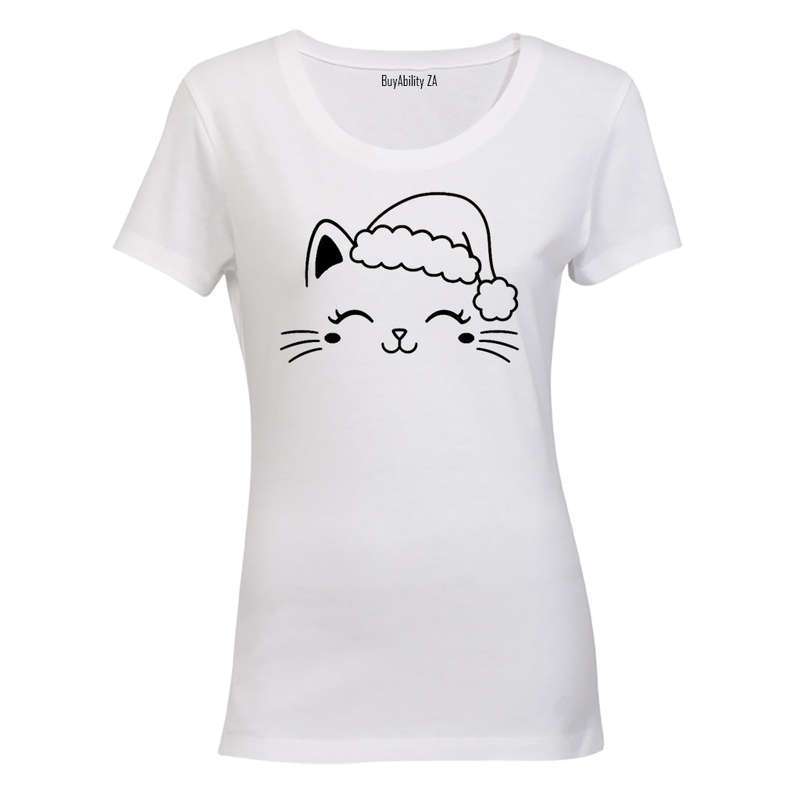 Christmas Cat - Ladies - T-Shirt