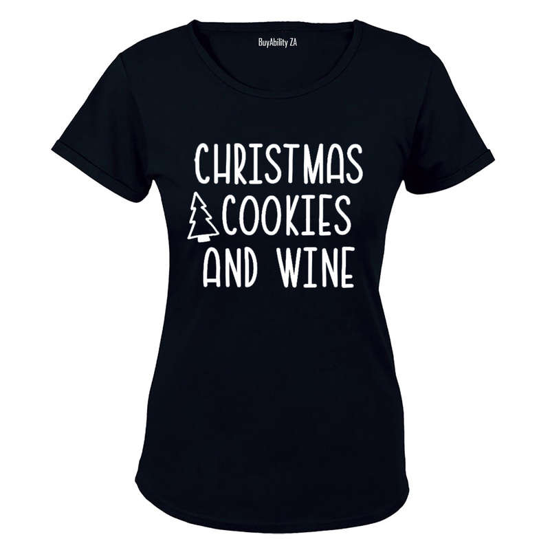 Cookies & Wine - Christmas - Ladies - T-Shirt