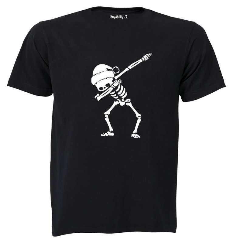 Christmas Dabbing Skeleton - Adults - T-Shirt