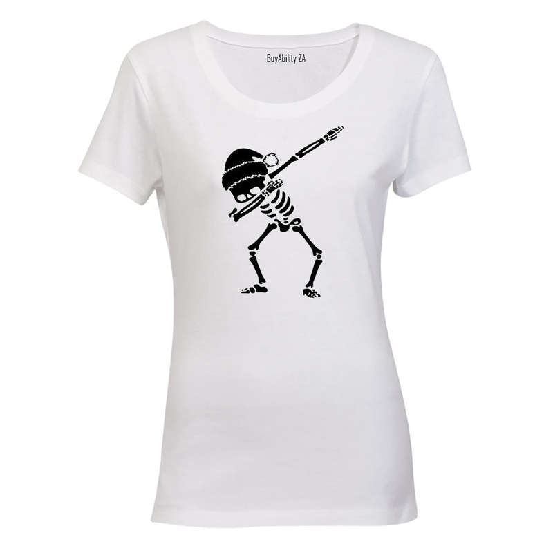 Christmas Dabbing Skeleton - Ladies - T-Shirt