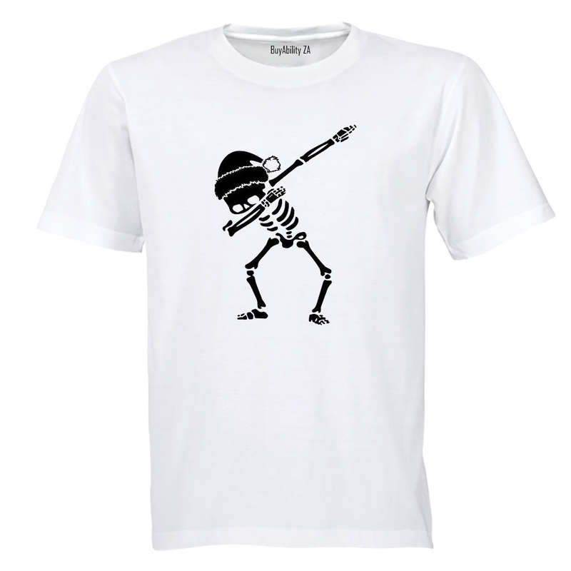 Christmas Dabbing Skeleton - Adults - T-Shirt