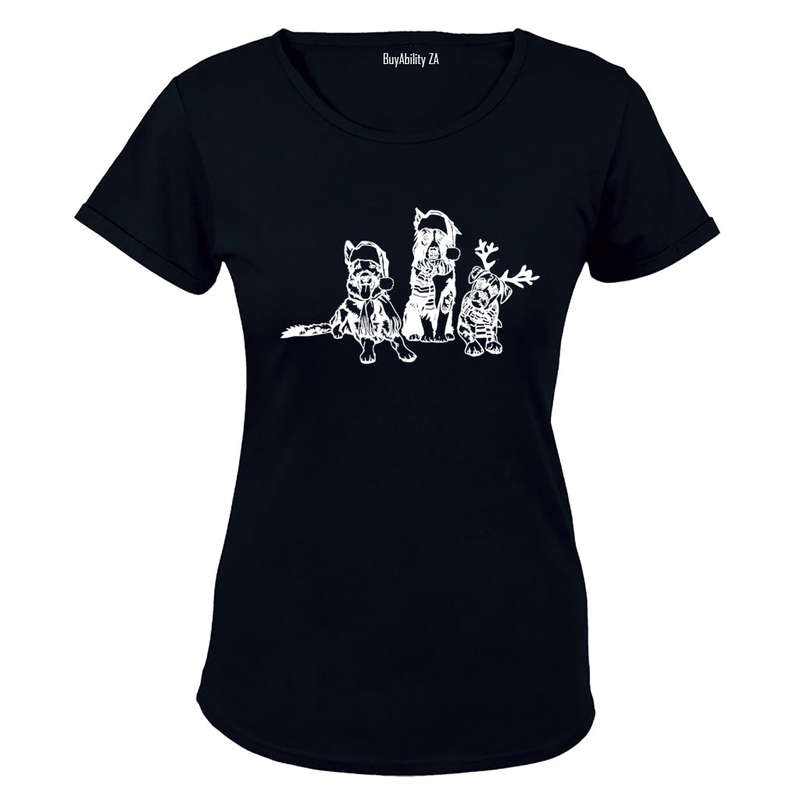 Christmas Dogs - Ladies - T-Shirt