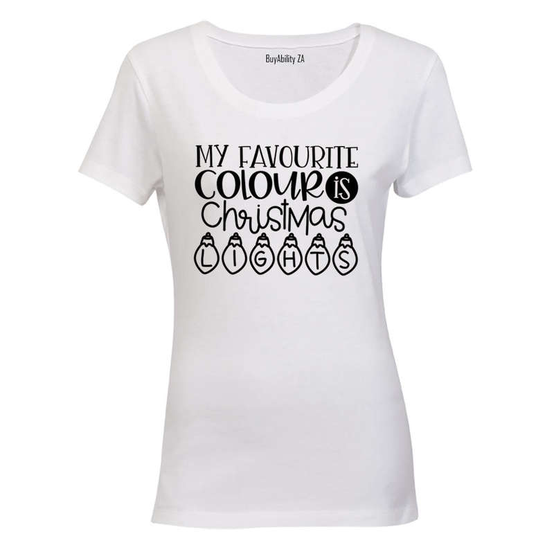 Christmas Lights - Ladies - T-Shirt