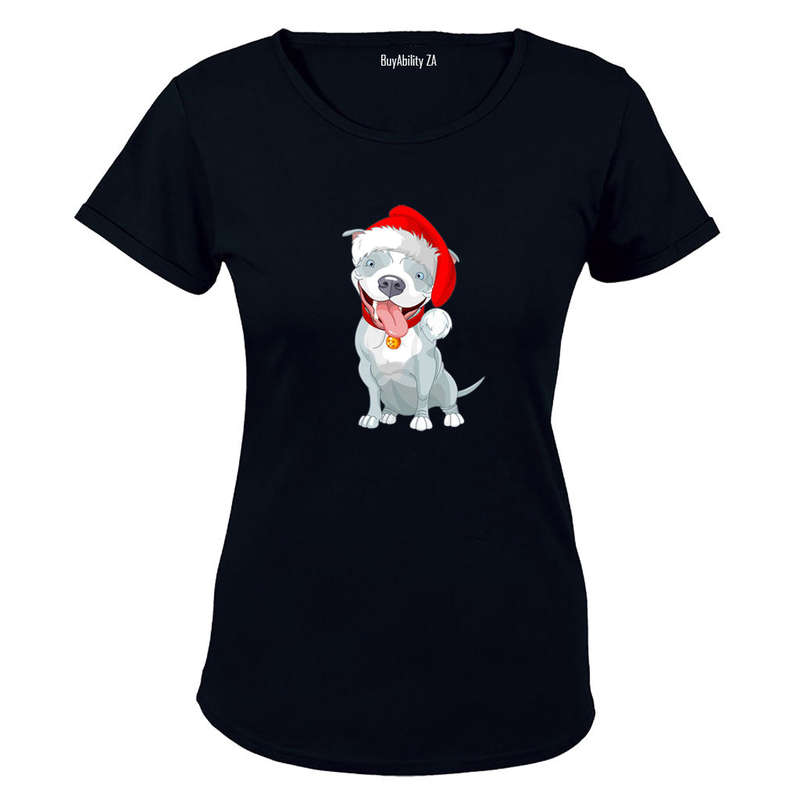 Christmas Pitbull - Ladies - T-Shirt