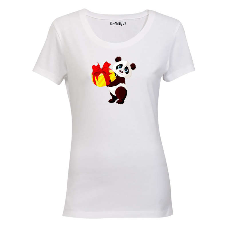 Christmas Present Panda - T-Shirt