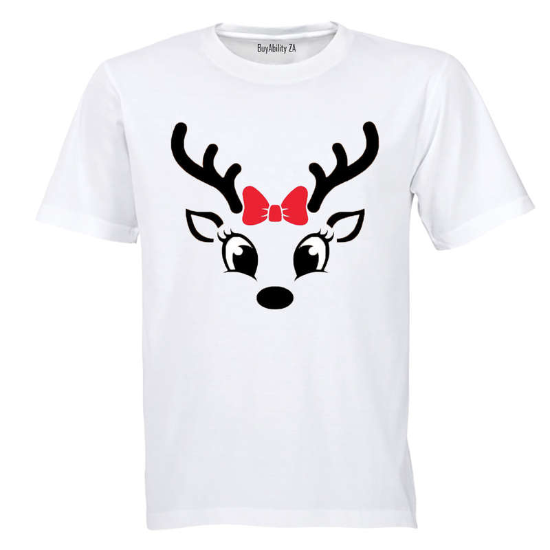 Christmas Reindeer - Bright Eyes - Kids T-Shirt