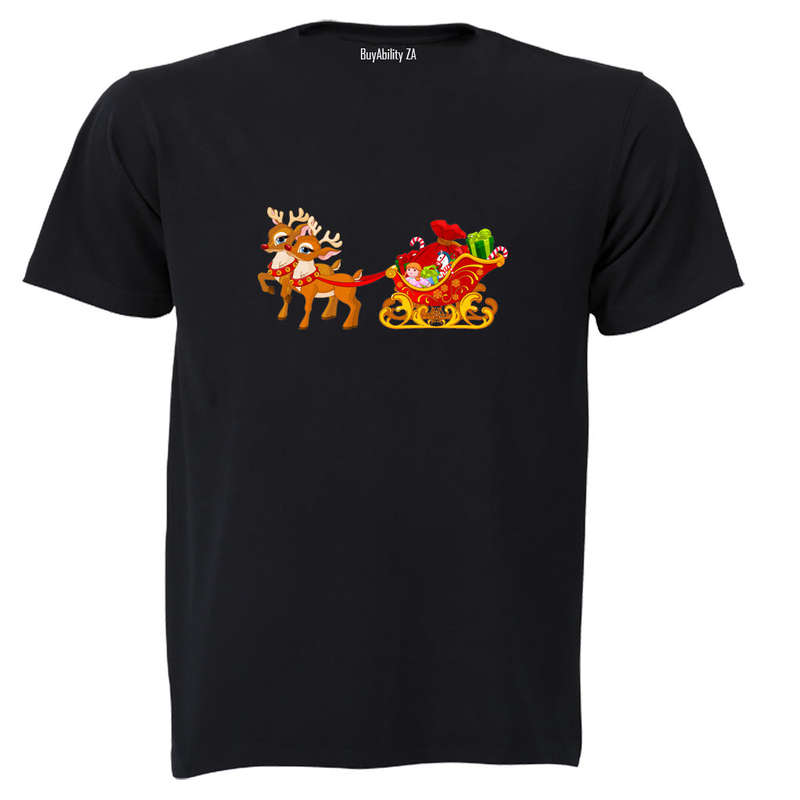 Christmas Toys on The Sleigh - Kids T-Shirt