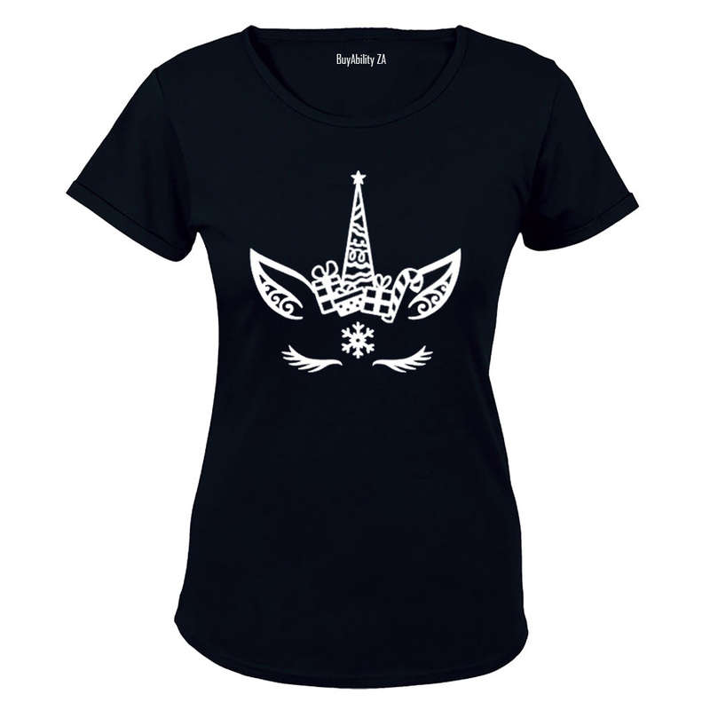 Christmas Unicorn - Ladies - T-Shirt