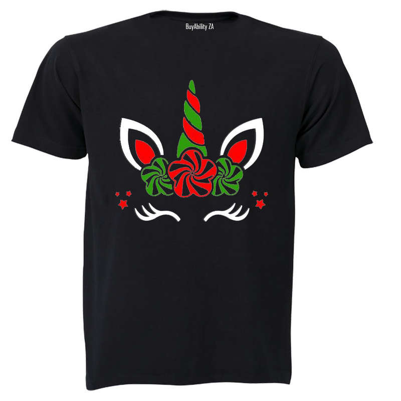 Colourful Christmas Unicorn - Kids T-Shirt