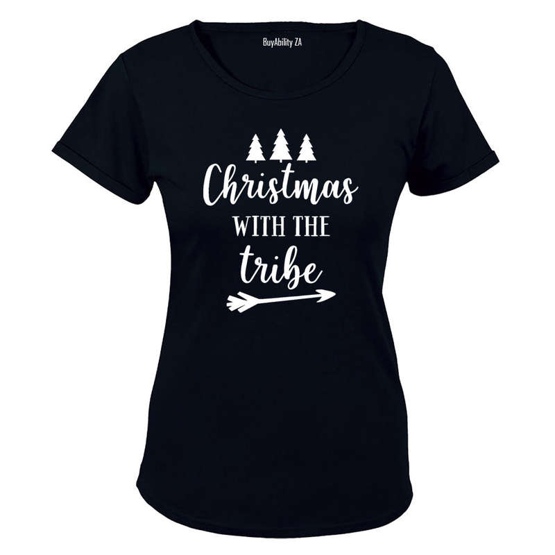 Christmas With My Tribe - Ladies - T-Shirt