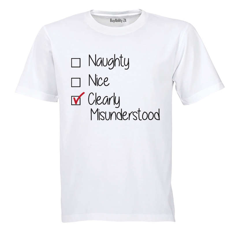 Clearly Misunderstood - Christmas - Adults - T-Shirt