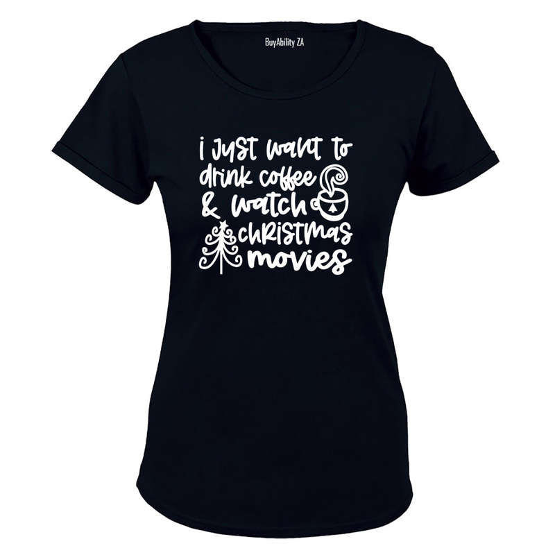 Coffee & Christmas Movies - Ladies - T-Shirt