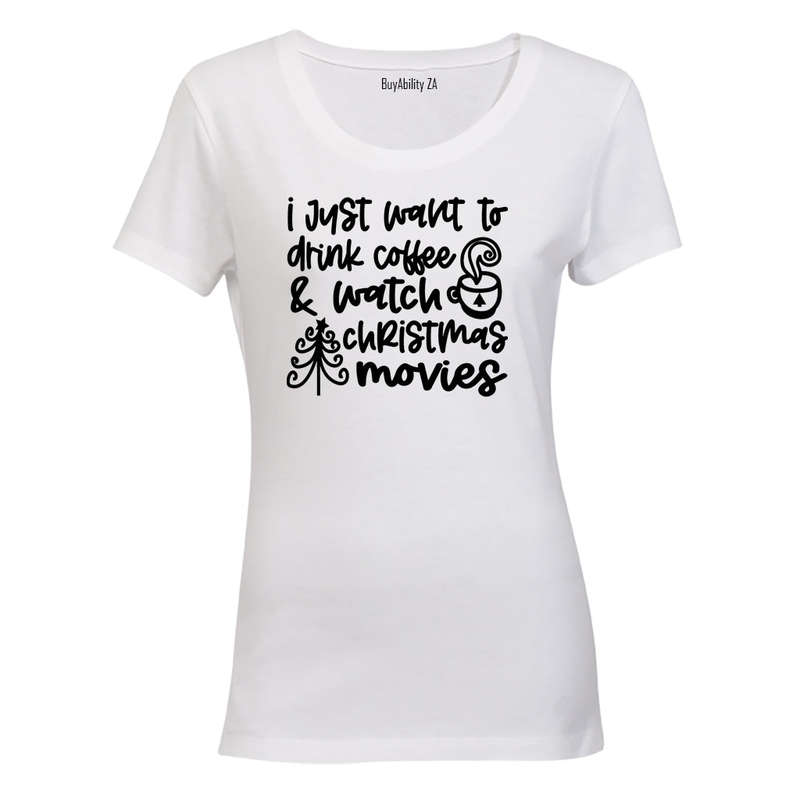 Coffee & Christmas Movies - Ladies - T-Shirt