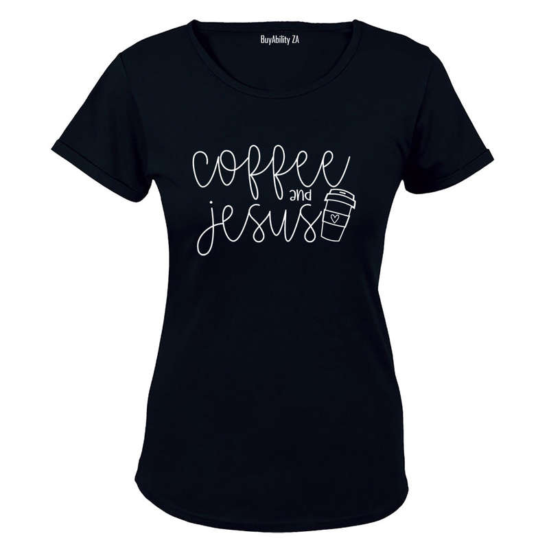 Coffee and Jesus - Ladies - T-Shirt
