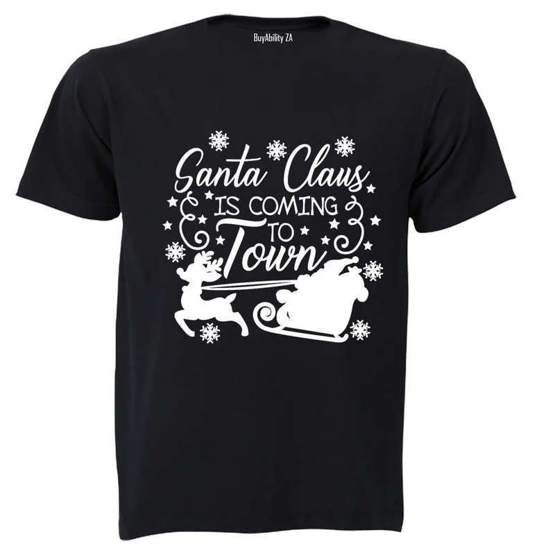 Coming to Town - Christmas - Adults - T-Shirt