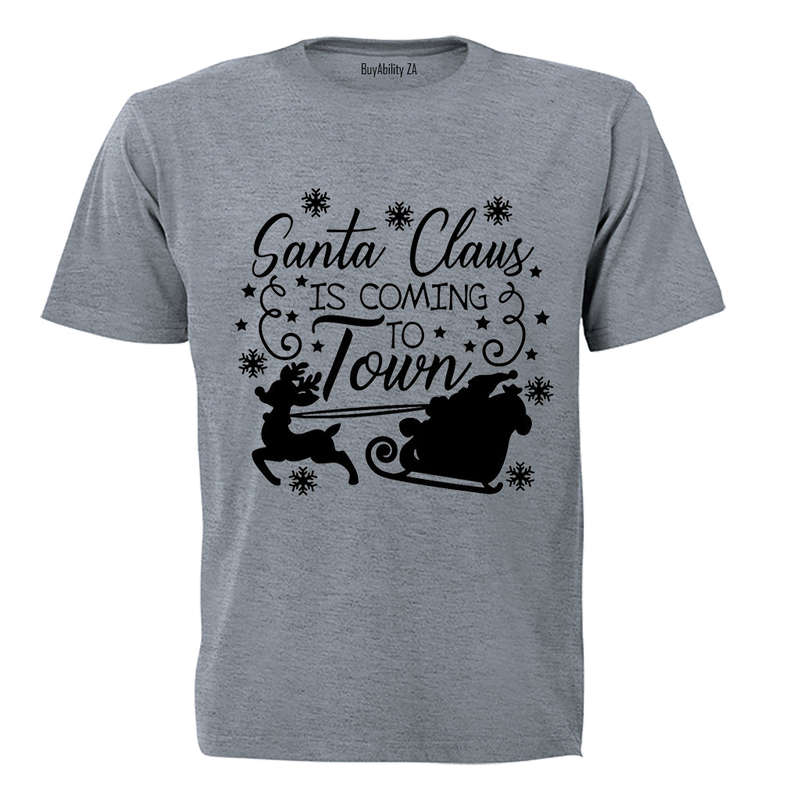 Coming to Town - Christmas - Adults - T-Shirt