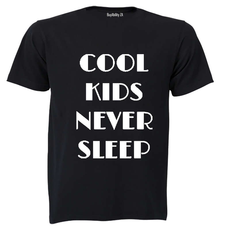 Cool Kids Never Sleep - Kids T-Shirt