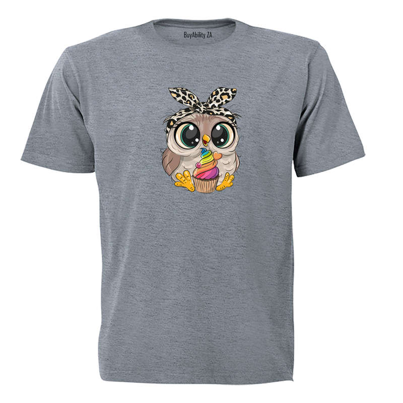 Cupcake Headband Owl - Kids T-Shirt