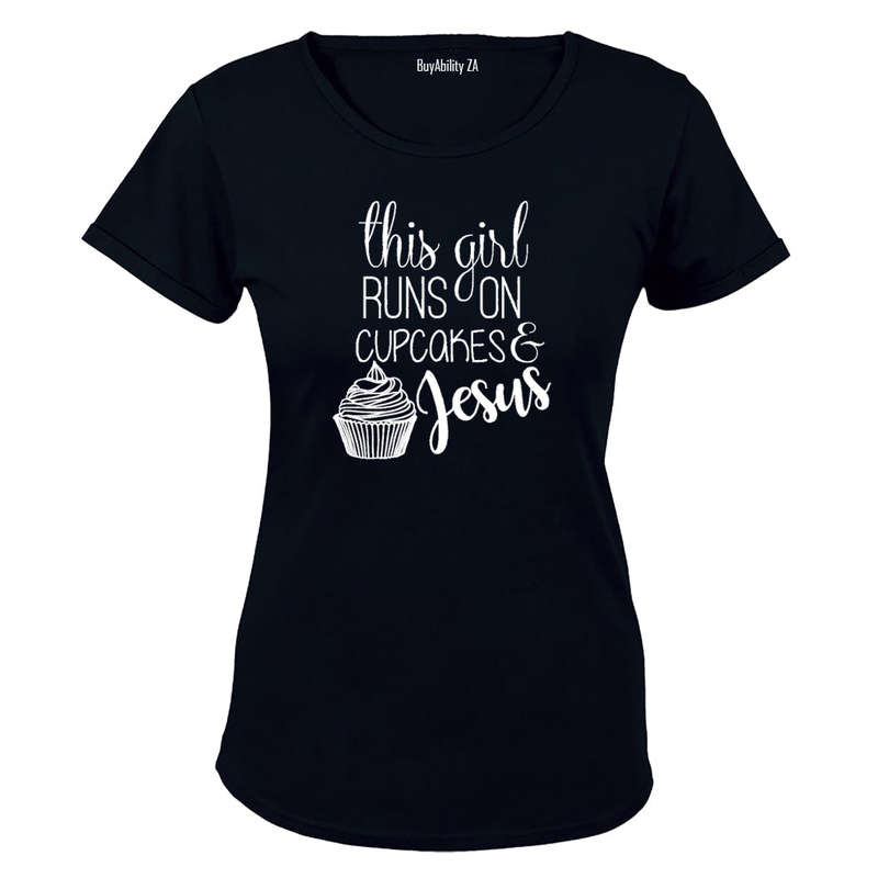 Cupcakes and Jesus - Ladies - T-Shirt